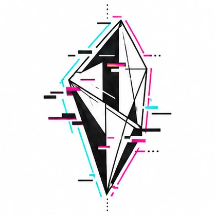 Offset prism tattoo concept