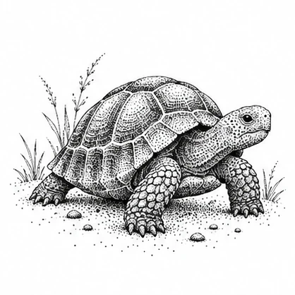 Small tortoise tattoo concept
